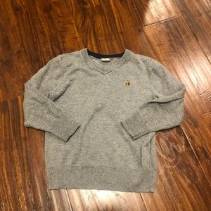 Boys grey v neck sweater